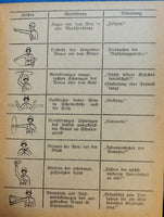 Ausbildungstafeln für die Infanterie. Kommandos, Befehle und Zeichen