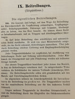 Die französische Felddienstordnung. Reglement sur le service des armees en campagne.Deutsche Ausgabe 1905.