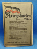 Kriegs-Atlas über sämtliche Kriegsschauplätze.Kriegs-Jahrgang 1916. Insgesamt 10 großformatige, eingebundene farbige Faltkarten