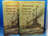 Österreich-Ungarns Seekrieg 1914-18. Band 1+2 mit der dazugehörigen Kartenmappe, so komplett!