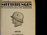 Militärwissenschaftliche und Technische Mitteilungen. Kompletter Jahrgang 1931. Eine der wohl umfangreichsten Spezial-Quell-Literatur über die Kämpfe der deutsch/österreich-ungarischen Truppen in den Gebirgskämpfen des 1.Weltkrieges