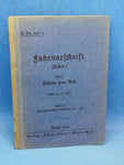 H.Dv. 465/3. Fahrvorschrift (fahrv.) Heft 3. Fahren vom Bock. Seltenes Orginal-Exemplar von 1941!