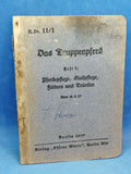 H. Dv. 11/1. Das Truppenpferd. Heft 1: Pferdpflege, Stallpflege, Füttern und Tränken.