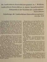 Die Geschichte der Kaiserschützen - Spielhahnstoß und Edelweiß - Die Friedens- und Kriegsgeschichte der Tiroler Hochgebirgstruppe "Die Kaiserschützen" von ihren Anfängen bis 1918