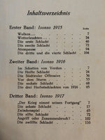 Isonzo 1915 / 1916 / 1917. 3 Bände im Sammelschuber. Selten!