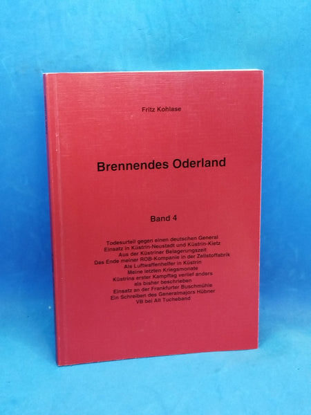 Brennendes Oderland. Band 4.