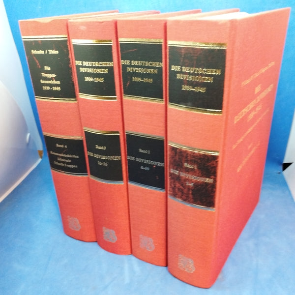 Die deutschen Divisionen 1939 - 1945: Heer - Landgestützte Kriegsmarine - Luftwaffe - Waffen-SS. Vier Bände,so komplett