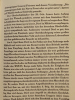 Der finnische Krieg 1941 - 1944. Authentische Aufzeichnungen aus dem finnischen Hauptquartier.