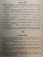 Quarterly journals for troop leadership and military science. Complete 1909 year consisting of 4 issues, with all plans! Contents: Turkish Army/Campaign 1809 Bavaria+Austria/Cannae/Werder Corps/Cycling Troops and other articles. 