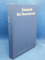 Zeitschrift für Heereskunde, komplette Jahrgänge 1969-1970, in einem Band gebunden!