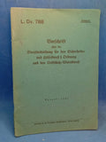 L.Dv. 788: Vorschrift über die Dienstbekleidung für Sicherheits- und Hilfsdienst I. Ordnung und den Luftschutzwarndienst. Seltenes Orginal-Exemplar!