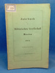 Jahrbuch der Militärischen Gesellschaft München 1872/73. Aus dem Inhalt: Taktischer Versuch des neuen Infanterie-Reglement/ Statistische Erhebungen in der Armee/ Das Shrapnel der Feldartillerie/ Fußgefecht der Cavallerie.