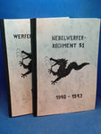 Nebelwerfer-Regiment 51 von  1940-1945. Band 1+2,so komplett!