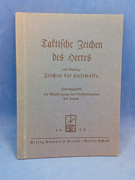 Taktische Zeichen des Heeres mit Anhang Zeichen der Luftwaffe.