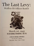 The Last Levy: Waffen-SS Officer Roster, March 1st 1945