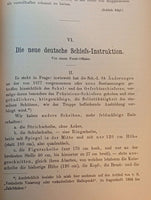 Yearbooks for the German Army and Navy. January to March 1885. Contents: Hessian Free Corps 1809/ Fortifications of Belgium/ Accurate Shots/ Fortress War Games, and many other topics. 