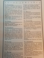 Napoleon Kalender und Gedenkbuch der Befreiungskriege für das Jahr 1813