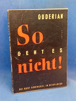 So geht es nicht!
