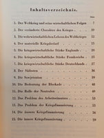 Krieg und Wirtschaft. Vergriffenes Exemplar!