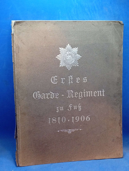 Übersicht der vom königlichen Ersten Garde-Regiment zu Fuß bis jetzt zur königlichen Kriegsakademie kommandiert gewesenen Herren Offizieren unter Angabe ihrer erreichten Dienstgrade, ihrer Kommandierungen, Versetzungen und Verwendungen. Seltene Rarität!