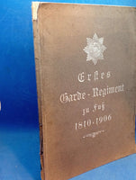 Übersicht der vom königlichen Ersten Garde-Regiment zu Fuß bis jetzt zur königlichen Kriegsakademie kommandiert gewesenen Herren Offizieren unter Angabe ihrer erreichten Dienstgrade, ihrer Kommandierungen, Versetzungen und Verwendungen. Seltene Rarität!