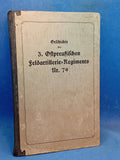 History of the 3rd East Prussian Field Artillery Regiment No. 79