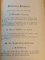 Die Heeres-Organisation. Ein Hilfsbuch für den Unterricht in Mannschafts-und Unteroffzierschulen