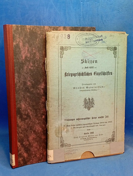 Kriegsgeschichtliche Einzelschriften. Heft 41/42. Erfahrungen außereuropäischer Kriege neuester Zeit. II. Aus dem russisch-japanischen Kriege 1904 bis 1905: Wan fan you und die Vorkämpfe von Ciao yan.