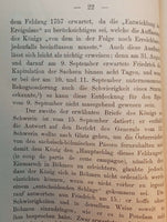 Warfare and Politics of King Frederick the Great in the First Years of the Seven Years' War. Inaugural Dissertation