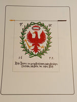 Preußische Fahnen und Standarten. 24 Sechsfarbendrucke nach Originalzeichnungen von Kareus und Reinhold Redlin in Mappe.