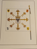 Preußische Fahnen und Standarten. 24 Sechsfarbendrucke nach Originalzeichnungen von Kareus und Reinhold Redlin in Mappe.