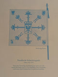 Preußische Fahnen und Standarten. 24 Sechsfarbendrucke nach Originalzeichnungen von Kareus und Reinhold Redlin in Mappe.