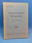 H.Dv 475. Sportvorschrift für das Heer