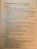 L.Dv.T. 2088 A-4/FI Ju 88 A-4 Wartungskarte. Seltenes Orginal!