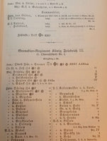 Ranking list of active service personnel of the Royal Prussian Army and the XIII. (Royal Württemberg) Army Corps 1900. 