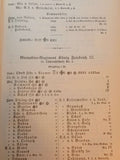 Ranking list of active service personnel of the Royal Prussian Army and the XIII. (Royal Württemberg) Army Corps 1900. 