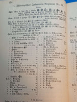 Ranking list of active service personnel of the Royal Prussian Army and the XIII. (Royal Württemberg) Army Corps 1900. 