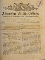 Allgemeine Militär-Zeitung; fast kompletten Jahresband 1873. Von der Gesellschaft deutscher Offiziere und Militärbeamten. Seltene Rarität!