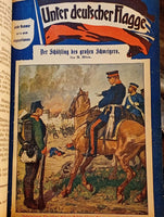 Unter deutscher Flagge - Sammlung historischer Erzählungen, Heft 51 bis 69 in einem Band gebunden!