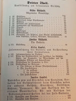 Exerzier-Reglement für die K.B. Feld-Artillerie. Seltene Rarität!