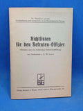 Richtlinien für den Rekruten-Offizier