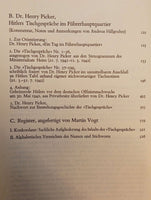 Hitlers Tischgespräche im Führerhauptquartier.