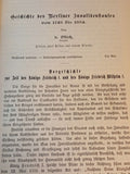 Supplement to the Military Weekly, Issues 8-10: History of the Berlin Invalidenhaus 1748-1884.