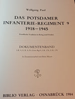 Das Potsdamer Infanterie-Regiment 9. 1918 - 1945. Preußische Tradition in Krieg und Frieden. Dokumentenband.