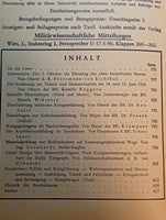 Military Scientific Reports. Issue October 1933: Contents: Conquest of Tukett and Madatschspitze 1916/Rapid Army Corps/Tactical War Experiences etc.