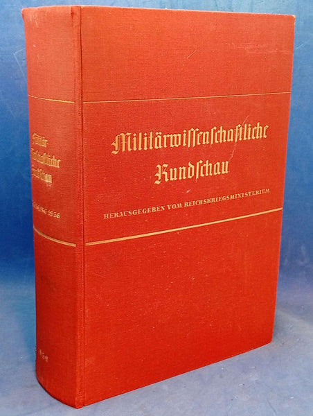 Militärwissenschaftliche Rundschau. Kompletter Jahrgang 1936 in den 6 Einzelheften in einem Band gebunden.