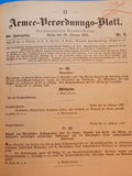Armee-Verordnungsblatt, kompletter Jahrgang 1891+1892. Offizielle und amtliche Mitteilungen des preußischen Kriegsministeriums zu Militärischen Fragen aller Art. Höchst informativ und sehr selten noch zu bekommen!!