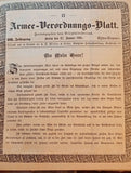 Armee-Verordnungsblatt, kompletter Jahrgang 1895. Offizielle und amtliche Mitteilungen des preußischen Kriegsministeriums zu Militärischen Fragen aller Art. Höchst informativ und sehr selten noch zu bekommen!!