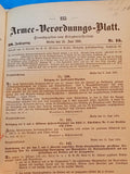Armee-Verordnungsblatt, kompletter Jahrgang 1895. Offizielle und amtliche Mitteilungen des preußischen Kriegsministeriums zu Militärischen Fragen aller Art. Höchst informativ und sehr selten noch zu bekommen!!