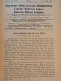 General Swiss Military Newspaper = Journal militaire suisse = Gazetta militare svizzera. Complete 1921 edition. A rare find!